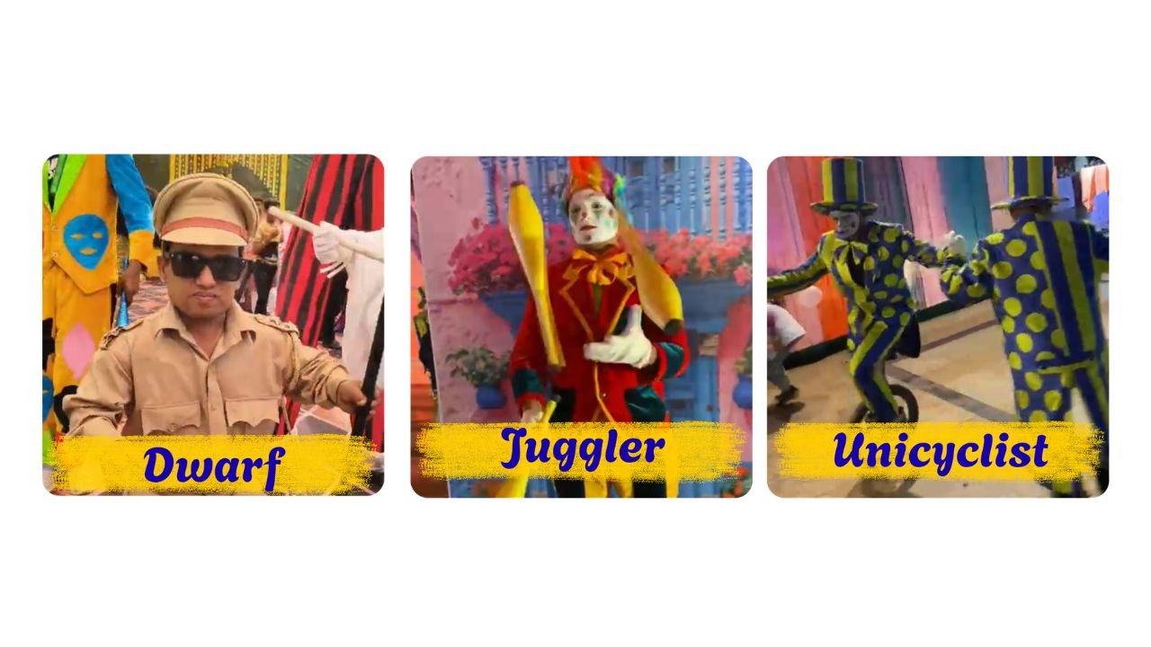 Dwarf juggler and unicylist combo 3