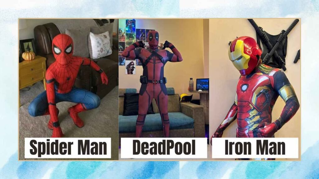 Spider Man deadpool and iron man