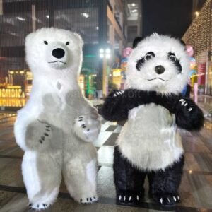 Polar Bear and Panda mascot for kids party in Delhi NCR