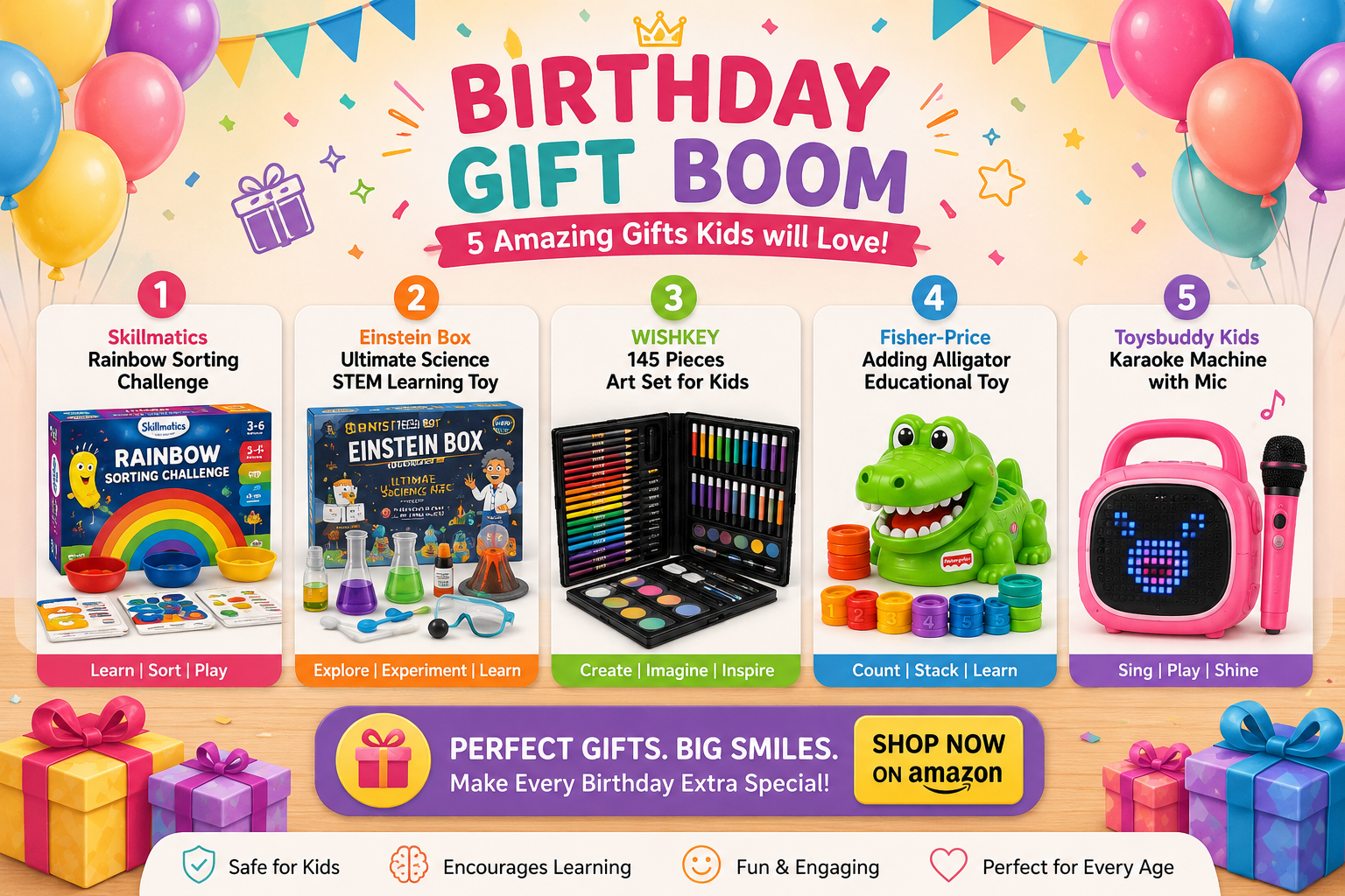 5 Best gifts for kids under 1000 Rs.