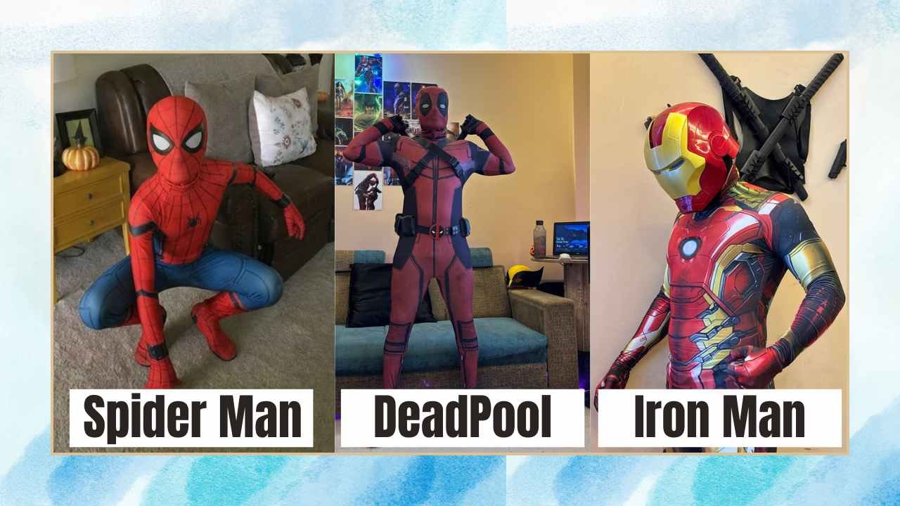 Spider Man deadpool and iron man