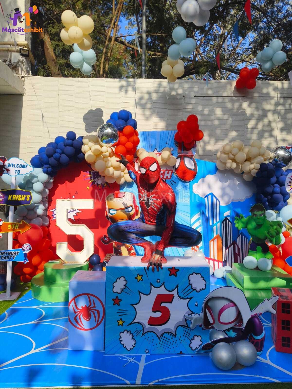 Stunt man Spiderman for Bithday Party