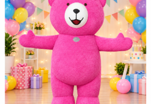 Pink Teddy Bear for Kids Party