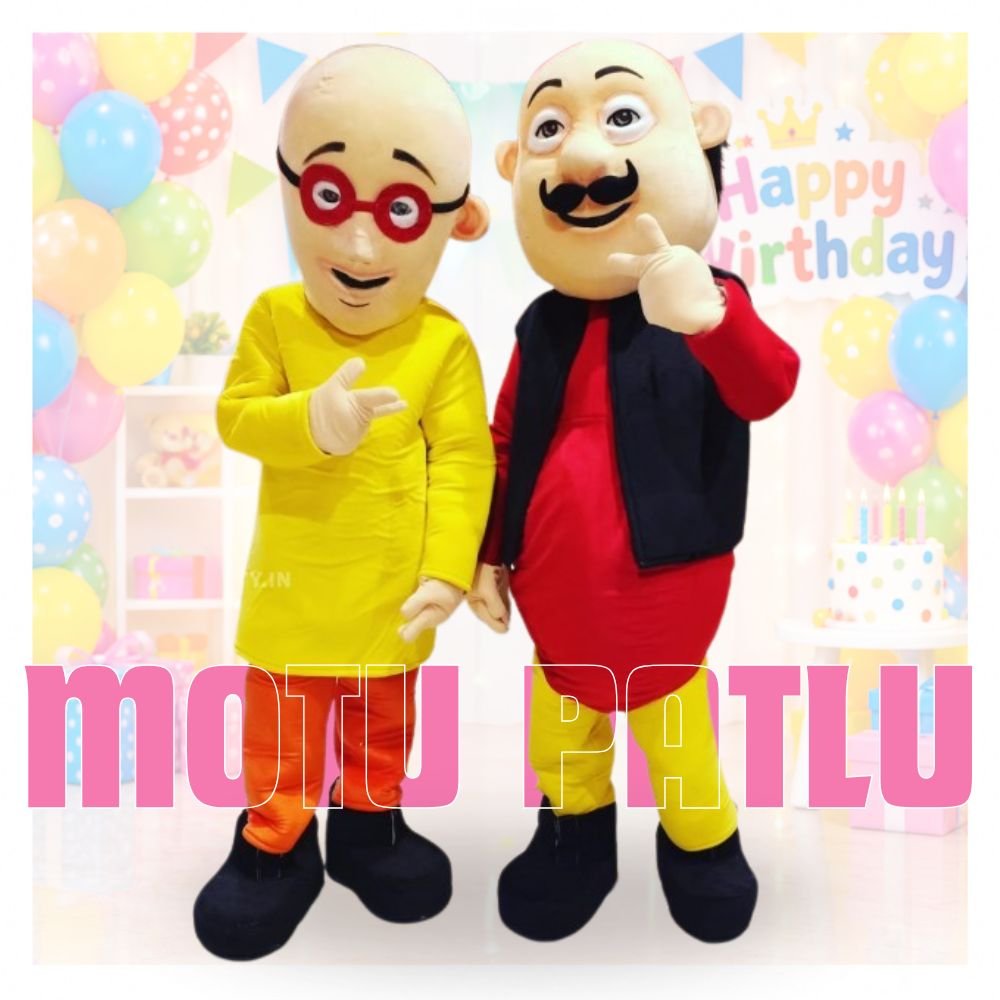 Motu Patlu mascot for birthday