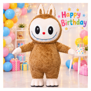 Dark Brown Labubu Character for Kids Party