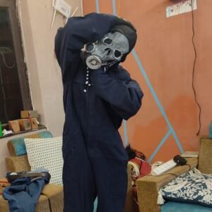 Spooky Skeleton Clown Mascot Rental