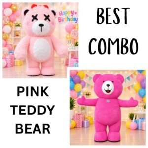 pink teddy bear package
